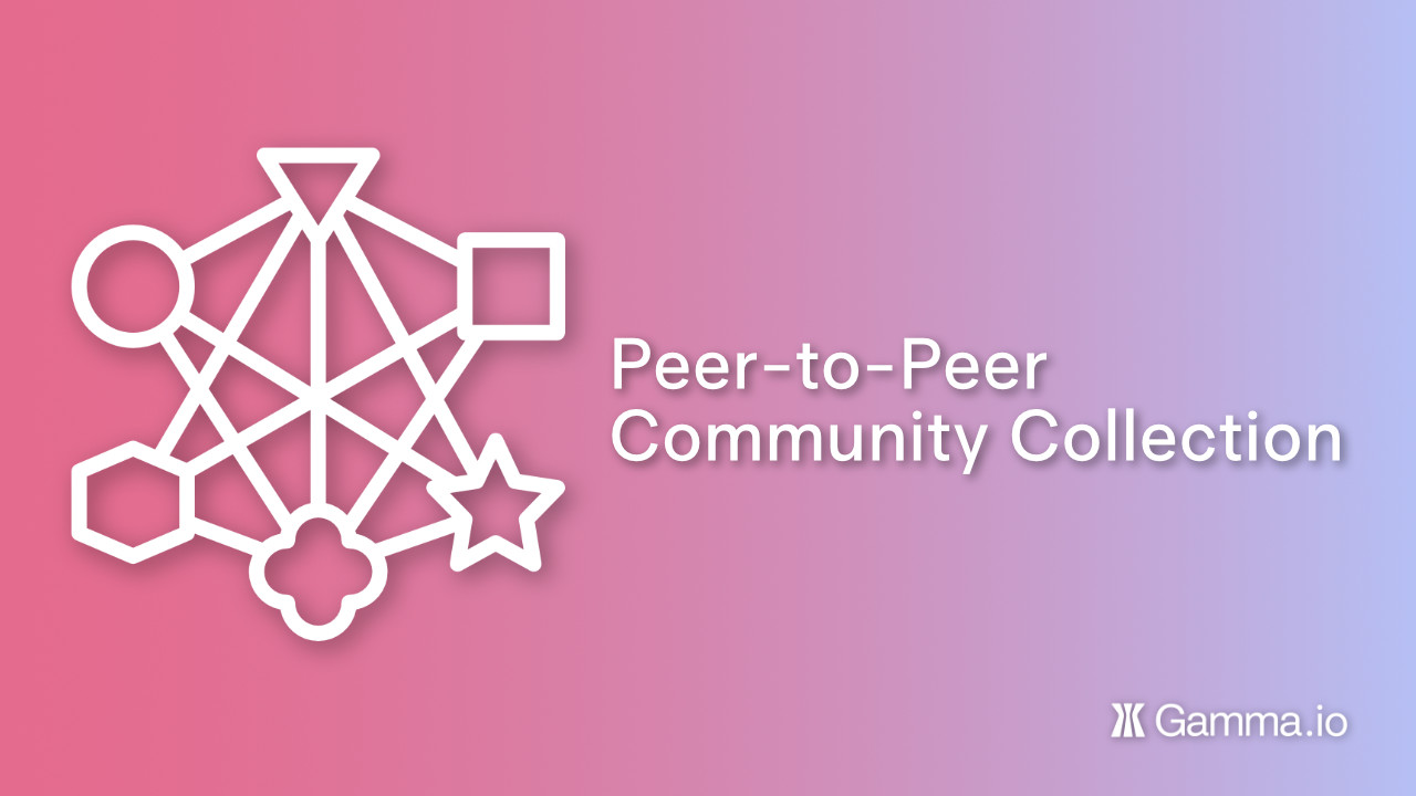 Peer to Peer Collection card