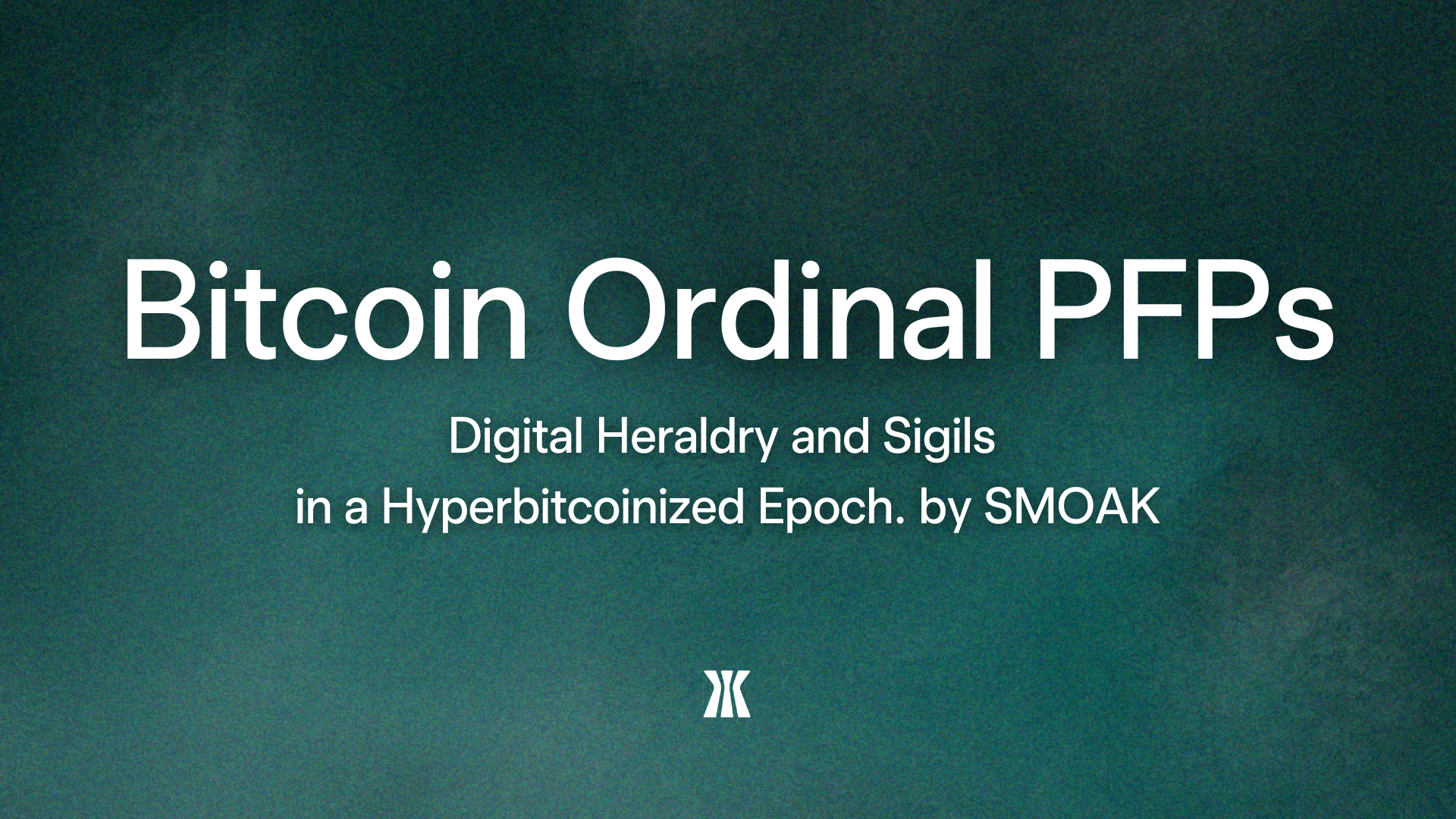 Bitcoin Ordinal PFPs cover image